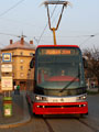 Škoda 15T na zkušební jízdě na Slovanech 6. 4. 2009