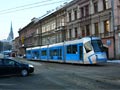 Tramvaj Škoda 19T při zkušební jízdě 2. 12. 2010