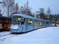 Tramvaj Škoda 19T při zkušební jízdě na Košutce 2. 12. 2010, foto: M.N.