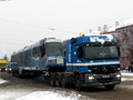 Odvoz tramvaje Škoda 19T zpět k výrobci - Slovany, náměstí Milady Horákové 3. 12. 2010, foto: A. Šťastný