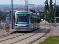 28T2 č. 4263 či 119 při zkušební jízdě v zastávce U Družby 14. 6. 2015