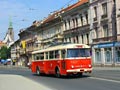 Historický trolejbus Škoda 9Tr č. 323 na mostě U Jána 12. 6. 2011