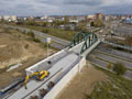 Tramvajový most přes klatovský dálniční přivaděč 29. 10. 2019