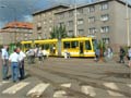 Astra č. 301 sloužila při dni otevřených dveří jako výdejna propagačních předmětů - 12. 6. 2004 