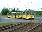 KT8D5 289 vyjíždí z konečné Bolevec 23. 5. 2003