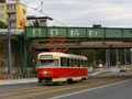 T2 č. 133 při objednané jízdě - most chebské trati - Vejprnická ulice  
12. 9. 2009