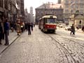 Souprava T3 v čele s vozce 201 na náměstí Republiky v letech 1984-86, foto: J. Kvasil