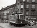 Pracovní vůz č. 2081 na mostě U Jána cca v roce 1972, foto: sbírka Vojta Beneš