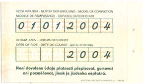 Jednodenní jízdenka 2004 zezadu