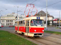 Mikulášská tramvaj v Sirkové ulici 5. 12. 2015