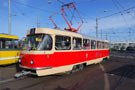 Posádka Mikulášské tramvaje před výjezdem z vozovny 4. 12. 2016