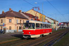 T3 č. 192 - Mikulášská tramvaj přijíždí k autobusovému nádraží 4. 12. 2016
