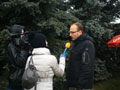 Hlavní organizátor při rozhovoru pro místní TV 2. 12. 2012
