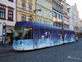 Vario LF 2/2 IN č. 362 jako Vánoční tramvaj 4. 12. 2018