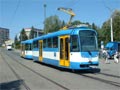 Tramvaj T3R.EV s vlekem VV60LF pi dni otevench dve v D Martinov - Ostrava 29. 8. 2004