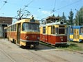 Vz T4 . 135 a trolejov v z vozu Gotha ve vozovn ve Vinnici 18. 8. 2003