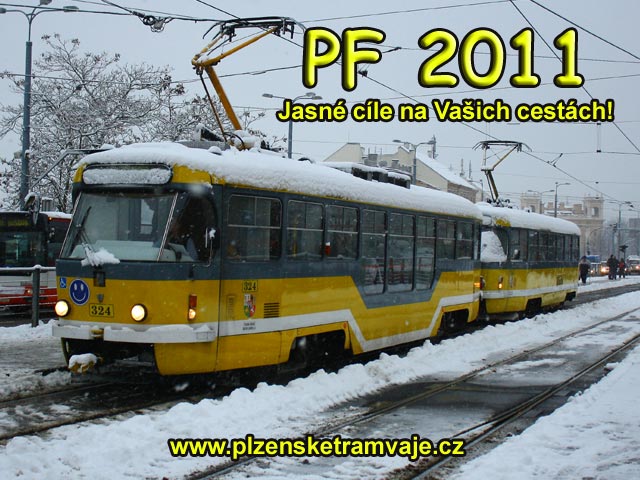 Veselé Vánoce a šťastný nový rok přeje Honza Šlehofer a www.plzensketramvaje.cz