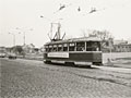 T1 č. 115 projíždí kolem Výstaviště do Skvrňan v poslední den provozu vozů T1 - 4. 4. 1987 
Foto: M. Režný