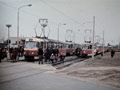 Vůz č. 115 při poslední jízdě vozů T1 v Plzni na Košutce 4. 4. 1987
Foto: M. Režný