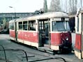 T1 č. 129 ve vozovně Slovany  29. 10. 1987 
 Foto: Tomáš Palyza