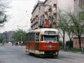 Vůz T2 č. 139 na Koterovské třídě v květnu 1987, foto: Anders Forsberg 