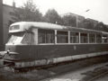 Vůz T2 č. 142 odstavený na Slovanské Aleji 6. 9. 1989
 Foto: J. Hertl