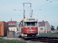 Vůz T2 č. 153 na konečné Frunzeho 20. 6. 1987
 Foto: T. Palyza