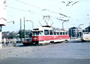 Vůz T2 č. 155 na mostě U Jána 27. 10. 1988, 
foto: Tomáš Palyza 