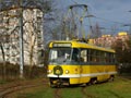 T3 č. 187 při poslední jízdě vozu T3 v Plzni, na konečné Skvrňany 4. 11. 2012