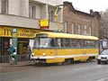 T3M č. 213 (po Velké prohlídce s novým žlutošedým nátěrem) na Mikulášském náměstí 27. 11. 2004