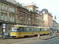 Souprava 264+265 v zastávce U Práce, Klatovská 6. 1. 2006. Zadní vůz 265 svítí ještě novotou po modernizaci.