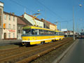 Souprava 280+281 při zkušební jízdě - Přemyslova třída 8. 1. 2005