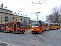 Setkání obou pivních tramvají na Slovanech 30. 10. 2007