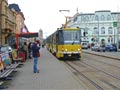 KT8D5-RN2P č. 294 při zkušební jízdě přijíždí do zastávky U Práce, Klatovská 18. 9. 2007