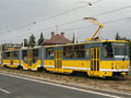 KT8D5-RN2P č. 294 při zkušební jízdě na Karlovasrské třídě 4. 9. 2007. 
Foto: J. Trnka