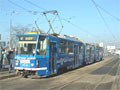 KT8D5 č. 299 s reklamou na Evropu 2 v sadech Pětatřicátníků -  17. 1. 2005