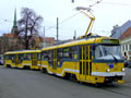 Zkušební jízdy soupravy vozů 2 x T3R.PLF č. 315+316 v Pražské ulici 9. 4. 2008