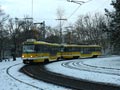 Souprava 2xT3R.PLF č. 315+3162 na konečné Bory 27. 2. 2014