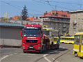 Vůz budoucího čísla 317 po přivezení do vozovny Slovany 28. 4. 2008
Foto: K. Šimána