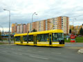 Vario LF2/2 IN č. 361 u zastávky Okounová v Bolevci 27. 10. 2013