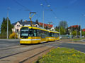 Vario LF plus č. 367+368 na křižovtace Karlovarská - Na Chmelnicích 21. 4. 2018