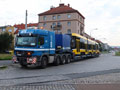 40T při převozu od výrobce do vozovny Slovany 21. 7. 2021, foto: Milan Kratochvíl