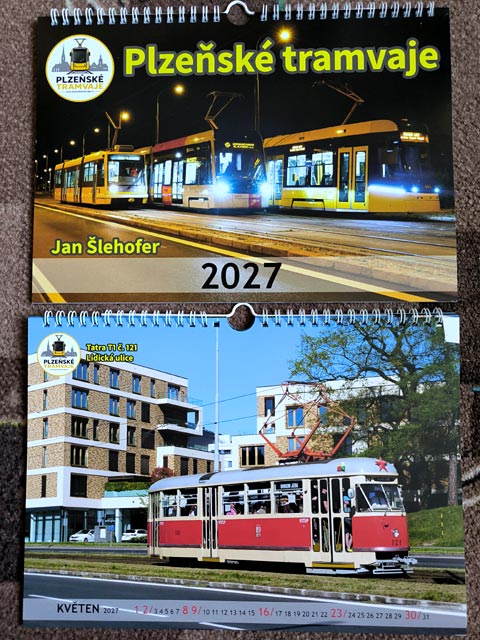 Kalendář Plzeňské tramvaje 2027