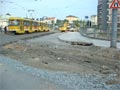 Souprava T3 č. 200+179 jedoucí po mostě U Jána 2. 8. 2005