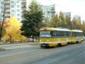 Souprava T3 č. 206+207 na Koterovské třídě 22. 10. 2005