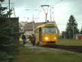 Vůz T3M č. 209 ve výstupní zastávce obratiště Mozartova 19. 11. 2005