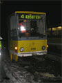 Vůz KT8D5 č. 298 na konečné Bory po nehodě - 18. 1. 2006 
Foto: J. Šplíchal