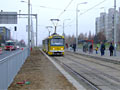 208+245 projíždí místem bývalé zastávky Severka. Vlevo autobus odkloněné linky č. 30 - 26. 11. 2006