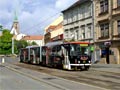 Záložní vůz KT8D5 č. 291 odstavená v zastávce Anglické nábřeží, Pražská při výluce 20. 8. 2006
