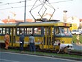 T3 č. 205+195 po střetu s autobusem 5. 5. 2006